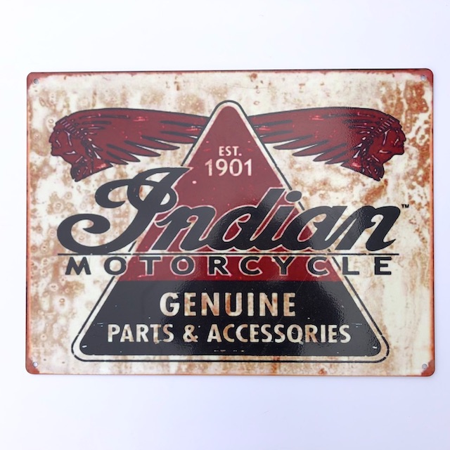 SIGN, Garage - Indian Motorcycle 40 x 30cm 